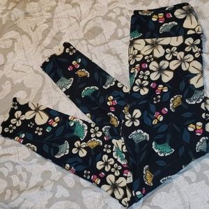 Lularoe OS Floral Leggings